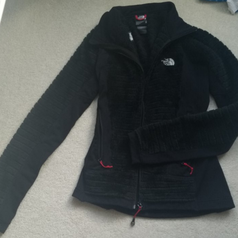 North Face Collared Fuzzy Jacket